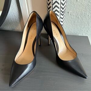 M.Gemi The Cammeo Black Leather Heels
